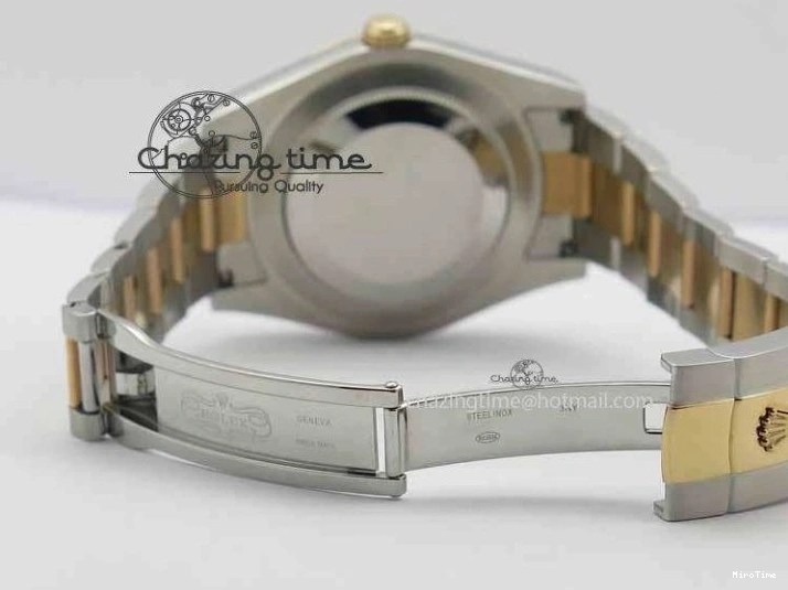 MiroTime 1218 Sleek DateJust II 41mm SS RG BP Maker Best Edition RG Roman Dial On SS RG Bracelet SA 3711